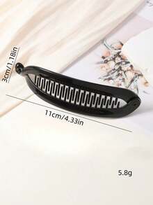 1pc Large Hair Volume Amber Banana Clip Ponytail Clip French Elegant High Skull Top Hair Clip Twist Clip, School Supplies, Y2K, Travel Essential, Hair, Clips For Hair, Cute Girly Stuff, Gifts For Women, Women's Accessories, Winter And Autumn, Hair Styling Tools, Curling Tools, Versatile Accessories, Everyday Accessories.Unique Small Accessories