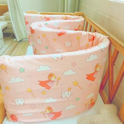 1 件婴儿和儿童床护栏，可拆卸和清洗，防摔防撞床保险杠，适合男孩和女孩的柔软床安全护栏，适合所有季节，节日礼物