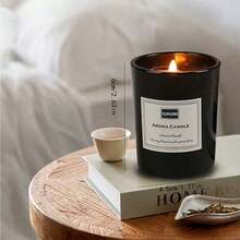 1 件装精油香薰蜡烛，室内家用大豆蜡烛，香氛礼品，小黑杯 - 彩色 - 查看 3