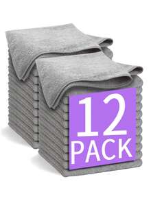 Microfiber Cleaning Cloths, Extra Soft And Absorbent Microfiber Cleaning Rags For Household Cleaning Supplies, Lint-Free Reusable Cleaning Cloths For Streak-Free Mirror Shine - Microfiber Cloths For Household Washable