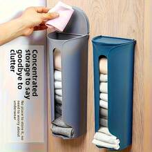 1 pieza Estante de pared para almacenamiento de ropa interior, organizador de armario para dormitorio, caja colgante de almacenamiento de calcetines para el hogar - Multicolor - Ver 8