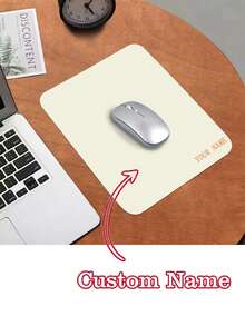 1pc Custom Mouse Pad - Personalized Name - Personalized Text - Dirt Resistant Mouse Pad Non-Slip Laptop Desk Mat - Suitable For Office, Easy To Carry Out - The Perfect Choice For Work Back To School - Multicolor - View 33