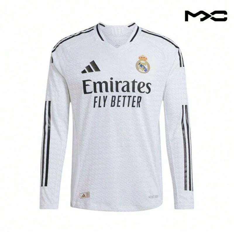 24/25 Long Sleeve Home Authentic Jersey White Tops Men - 彩色 - 查看 1