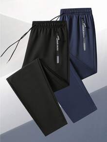 Spring And Autumn Outdoor Sports Pants, Comfortable And Breathable Material, Suitable For Outdoor Running And Leisure Wear, The Best Gift For Men - Black - View 5