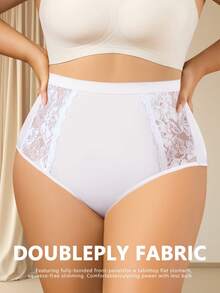 QUASTI 6 Buah Celana Dalam Wanita Ukuran Besar Berwarna-warni Elastisitas Tinggi, Nyaman, Anti Melorot, Membentuk Pinggang Tinggi 1XL-5XL - MultiWarna - View 6