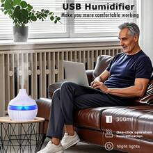 Humidifier Electric Aroma Air Diffuser Wood Ultrasonic Air Humidifier Essential Oil Aromatherapy Cool Mist Maker For Home