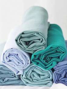 3pcs Jersey Hijabs Value Pack, Classic Solid Color 170*60cm Long Scarf Instant Head Cover Shawl, Suitable For Daily, Casual, Outdoor, Gift, 2 Random Purple Colors