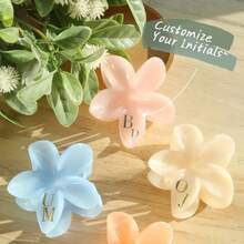 1pc Custom Shiny Frosted Bougainvillea Hair Clip, Soft Flower Hair Accessory For Summer Vacation - Multicolor - View 2