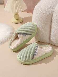 نعال داخلية نسائية جديدة، قطع ملونة من الفليس، أحذية داخلية ناعمة من الفرو الناعم، قاعدة EVA مانعة للانزلاق وهادئة، خفيفة الوزن