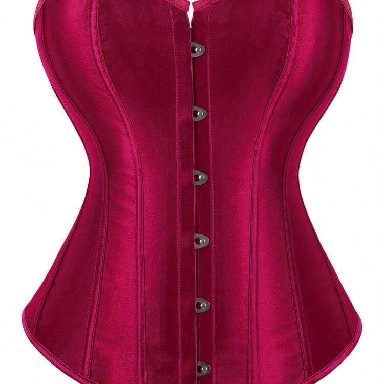 Women's Vintage Silk Bodysuit - Strapless, Front Lace, Tight Design, Non-Stretch Polyester, Suitable For Adult Carnival Clothing, Adult Clothing|Vintage Bodysuit|Stripless Top - <>藍色 - 查看 3