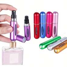 1/2PCS 0.17oz Perfume Atomizer Portable Container For Cosmetics Traveling Mini Aluminum Spray Alcohol Empty Refillable Bottle - 1件 - 查看 2
