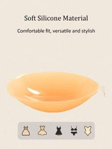 隐形硅胶聚拢文胸（升级版：粘性更强） - 女士粘性文胸垫，适合婚礼、派对、酒吧、海滩、表演、浪漫约会、露背和无肩带服装，是完美的礼物和文胸配件。