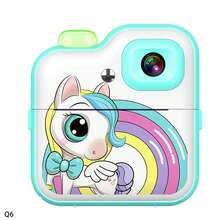 儿童即时打印相机，适合 6 7 8 9 10 岁女孩的圣诞生日礼物，儿童即时打印相机，适合 3-12 岁女孩的便携式旅行相机玩具，适合男孩和女孩的有趣益智玩具