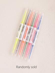 6 cái Gấp đôi Công cụ tô sáng Bút mực , Bút đánh dấu , Kẹo Có màu sắc Màu nước Bút mực Đối với Sinh viên , Viết tháu , Vẽ - Nhiều màu - Xem 10