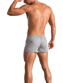 Mens Bodybuilding Shorts 3 Inch Inseam Drawstring Closure CottonA Valentine's Day H4LO - Màu đen + xanh dương + xám + vàng - Chiều dài ống quần 3cm - Không có túi - Xem 2