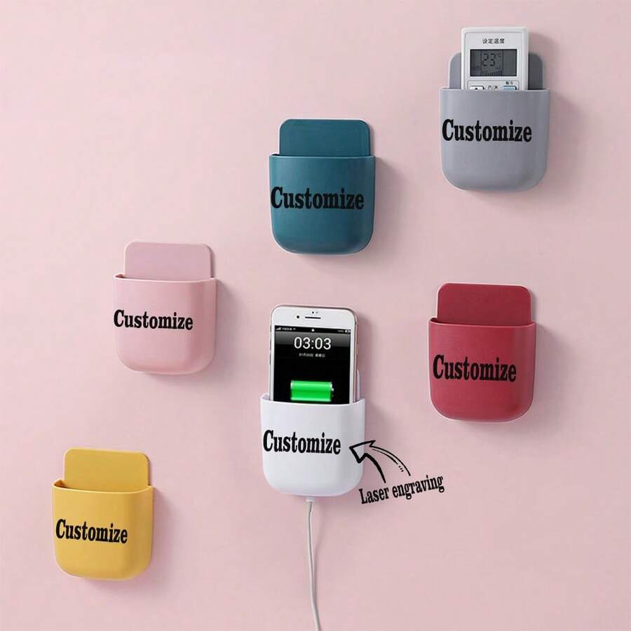 激光雕刻遥控器收纳盒，激光定制遥控器盒，解决“找遥控器”的烦恼，用心看得见，简约设计+个性雕刻，适合各种装饰 - 客製化遙控器收納盒 - 查看 1