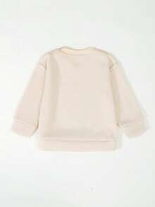 Casual Strawberry & Bow Print Round Neck Long-Sleeved Sweatshirt&Pants For