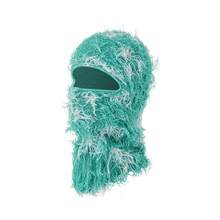 Popular Single Hole Knitted Face Mask, Acrylic Yarn Balaclava Hat For Party, Funny Outdoor Warm Headwear