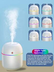 1 Peça Máquina de Aromaterapia com Umidificador USB, Adequada para Quarto, Sala de Estar, Escritório, Umidificador de Carro, Máquina de Aromaterapia de Carro Colorida da Sorte, Umidificador com Luz de Atmosfera e Máquina de Spray USB, Spray de Aromaterapia, Presente Perfeito para Aniversário, Natal e Ano Novo