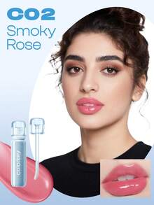 COLORKEY 保湿唇彩，高光泽镜面妆效，丰盈滋养唇油，不粘腻持久配方，修护唇纹，唇部护理精华，打造精致唇妆，唇部彩妆，适合女性和女孩，秋冬季节完美之选，可打造拿铁妆、Y2K妆、90年代妆、酷女孩妆、唇妆搭配、新娘妆、情人节礼物，最佳颜色 - C02 Smoky Rose - 查看 4