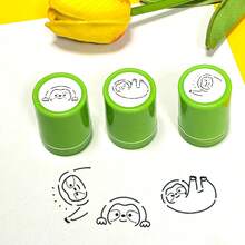 Rabbit, Sloth, Otter, Shiba Inu, Various Pattern Planner Stamps, Classroom Teacher Stamps, Teacher Grading Stamps, For Creating Diaries, Planners, Journals, Dates, Adding Fun Patterns, Can Be Filled With Color, Self-Inking Stamp - Một cỡ - Xem 8