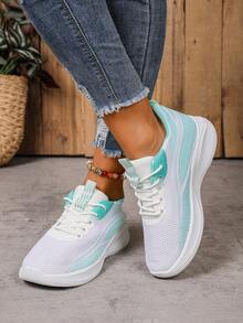 Women's Outdoor Casual Shoes, Anti-Slip, Breathable, Shock-Absorbing Soft Sole, Suitable For Basketball, Tennis, Sports, Students