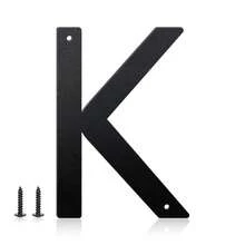 5 Incn Metal Aluminium House Numbers Letters, Black House Address Letters, Outdoor Mailbox Numbers, Modern Metal Address Number Letter For Homes, Apartments, Farms