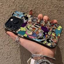 Suitable For IPhone 16PROMAX 11 12 13PROMAX 14PROMAX 15 IMD Material - Black - Transparent  Pattern Star Phone Case - 黑色 - 查看 3