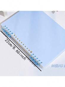 1/2 件马卡龙 A5 软封面可拆卸线圈笔记本，高中生美学记事本 - 彩色 - 查看 14