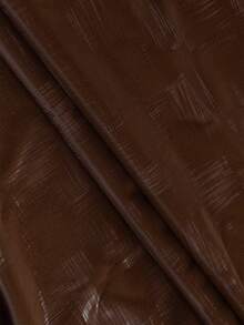 1pc Plain Minimalist Modern Waterproof Oil-Proof Washable Rectangular/Round Protective Cover Mat For Coffee Table, Dining Table, Luxurious Tabletop Decor - Coffee Brown - View 8