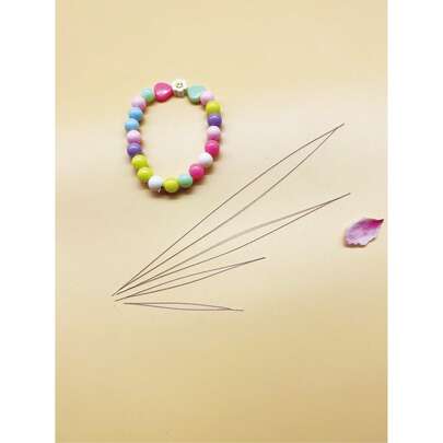 Bộ 5 kim xâu hạt nhiều kích cỡ, kim có thể mở, xâu hạt nhanh, thích hợp cho việc tự làm đồ trang sức.