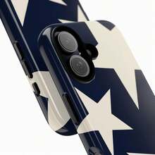 Navy Star Y2k Tough Phone Case Phone 16 15 14 13 12 11 Pro Max Xr Aesthetic Teen Cool Girl Case, Phone Case - 白色 - 查看 3