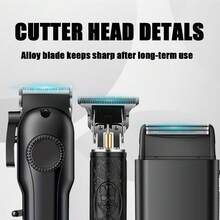 Electric Shaver Set, Beard Trimmer Set, Men's Grooming Kit. Haircut, Shave, Style And Trim. Suitable For Home, Car, Travel And Business Trip Use. Gift For Father And Husband