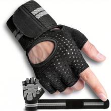 1 pereche mănuși de ridicare a greutăților, respirabile, super ușoare, pentru bărbați și femei, cu protecție completă a palmei, mănuși de antrenament, fitness, pentru antrenament, exerciții, mănuși de ciclism, accesorii de sală, sport, sală de sport, exerciții acasă, accesorii sport, accesorii de sală, accesorii CrossFit