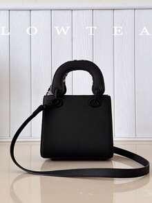 low tea Élégant et compact sac à main haut de gamme pour femmes Daphne, nouveau sac fourre-tout matelassé mode 2025, sac bandoulière, cadeau de Noël, sac de voyage et de fête - Noir - Voir 9