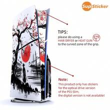 SUPSTICKER A Set Of Optical Drive Version And Slim-G Version Ink-Wash Samurai Style Pattern Game Console Skin Stickers, Made Of Air Duct PVC Material, For No-Cut Craftsmanship, Which Can Play A Decorative And Anti-Scratch Role. It Includes Game Console Main Unit, Controller, Side Sticker Decoration, And Is The Best Choice For Decorating Your Game Console!!!