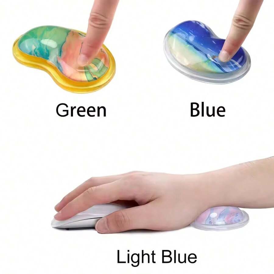 Transparent Silicone Wrist Ice Pack Reusable Hand Ice Pack Can Cool Wrist Mouse Pad Hot And Cold Pad, Hand Ice Pack For Office Mouse And Keyboard