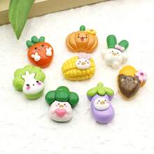 8pcs Cartoon Fruit & Vegetable Fridge Magnets, Cute Decorative Magnets Suitable For Office, Kitchen Whiteboard, Storage Cabinet And Dishwasher, Kitchen Decor, Home Decor, Valentine's Day Gift, Gift For Friends And Family