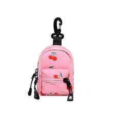 Mini Pouch Small Canvas Coin Purse Wallet, Travel Tactical Bag For AirPods, Earphones, Galaxy Buds, Coins, Keys, Paper Money, Zebra, Leopard, Cow, Cherry, Daisy Print - Multicolor - View 14