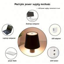 1pc Modern Creative Embedded Wine Bottle Lamp, Restaurant Bar Atmosphere Light, Touch Dimming 3 Color Modes, Bedroom Bedside Night Light, Home Decor Table Lamp, Outdoor Lighting Lamp, Gift Night Light