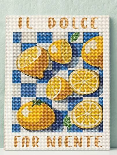 5D Dipinto di diamanti fai-da-te | Kit di arte di diamanti con fotografia di frutta, stampa artistica su tela con arancia dolce. Decorazione per la casa, kit di pittura di diamanti, mosaico fai-da-te, goditi il divertimento del fai-da-te, il miglior regalo per gli amici