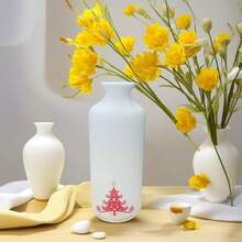 Vaso decorativo de Halloween e Natal, vaso de cerâmica simples para flores, decoração para festas de fim de ano