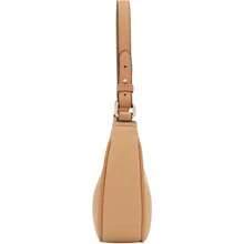 FashionPuzzle Small Crescent Shoulder Bag Underarm Purse - 淺棕褐色/淡棕褐色 - 查看 3