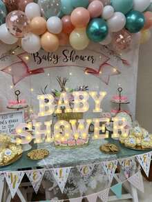 4个/1个 - 16厘米霓虹LED字母灯，电池供电，字母A-Z，适用于派对餐桌中心装饰、性别揭晓派对、生日派对和婴儿房装饰 - 白色-約16cm - 查看 6