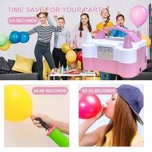 AOYI Portable Electric Balloon Pump With Dual Nozzles And Knotter, Electric Balloon Inflator Time Saving , Suitable For Party Decorations, Gatherings, Suitable For Graduation Gifts, Bachelor Party Gifts, Graduation Gifts, Back To School Gifts, Wedding Guest Return Gifts, Halloween, Christmas Decorations, Birthday Party Decorations And Wedding Supplies, Room Decorations - View 2