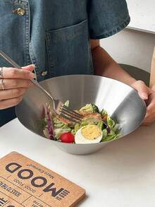 1/2Pcs Stainless Steel Mixing Bowls Decorative Esthetician Bowls For Wedding Christmas Party Baking Prepping Serving Facial Food Salad Fruit Snack Soup Cereal(6.2/8.8 Inch,Silver)