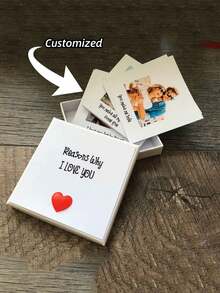 Personalisierbare 3/6/9-Raster Foto- und Text-Weihnachts-Erinnerungsboxen als personalisierte Fotogeschenkboxen, perfekt für Geburtstage, Jahrestage, Valentinstag, Weihnachten oder jede Gelegenheit um "Ich liebe dich" oder "Ich vermisse dich" auszudrücken. Wir bieten auch Anpassungen für Dekorationen, Handwerkskunst und Wohndekoration an.