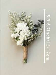 Ramo de flores secas mini de caliente, set de 1-12 piezas, adecuado para bodas bohemias, decoración de centros de mesa, pequeños juncos secos, manualidades con flores secas, caja de regalo para damas de honor, decoración de pasteles de cumpleaños, decoración de jarrones