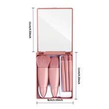 全新五件套彩色化妆刷套装，包含眼影刷、散粉刷和轮廓刷，马卡龙色系，轻巧便携，适合旅行和开学季使用。旅行必备，情人节礼物，价格实惠，旅行化妆刷套装，送给女性的礼物，化妆师的理想之选，专业全套化妆工具。 - 咖啡色 - 查看 8