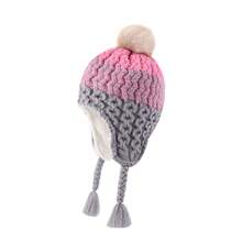 Infant Pom Pom Beanie Kid Winter Hats Toddler Cap Knit Warm Beanies Caps For Baby Boys Girls